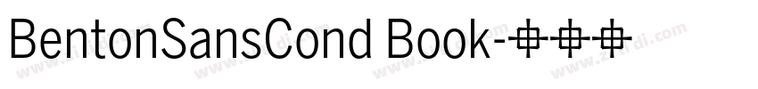 BentonSansCond Book字体转换